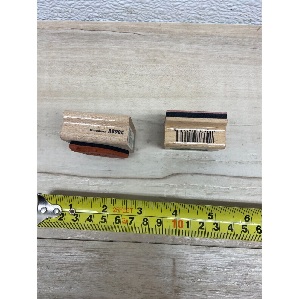 Wood Mounted Rubber Stamps Set Of 4 - Picture 8 of 8